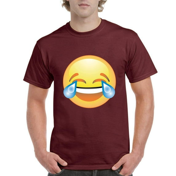 NIB - Men's T-Shirt Short Sleeve - Emoji Laughing Tears