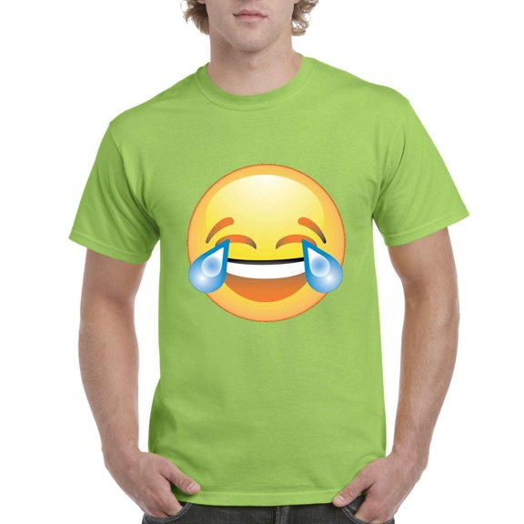 NIB - Men's T-Shirt Short Sleeve - Emoji Laughing Tears