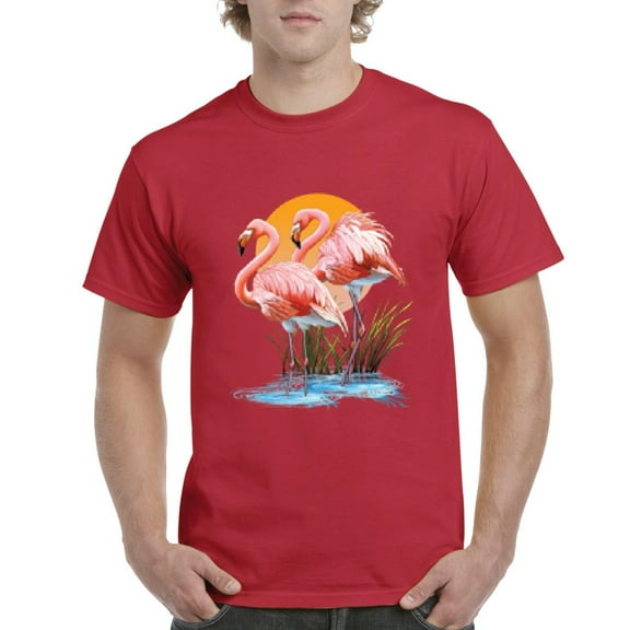 NIB - Men's T-Shirt Short Sleeve - Flamingo