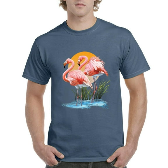 NIB - Men's T-Shirt Short Sleeve - Flamingo