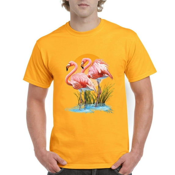 NIB - Men's T-Shirt Short Sleeve - Flamingo