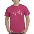 thumbnail image 1 of NIB - Men's T-Shirt Short Sleeve - Heartbeat Horses, 1 of 3