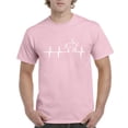 thumbnail image 1 of NIB - Men's T-Shirt Short Sleeve - Heartbeat Horses, 1 of 3