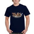 thumbnail image 1 of NIB - Men's T-Shirt Short Sleeve - Horses Herd, 1 of 3