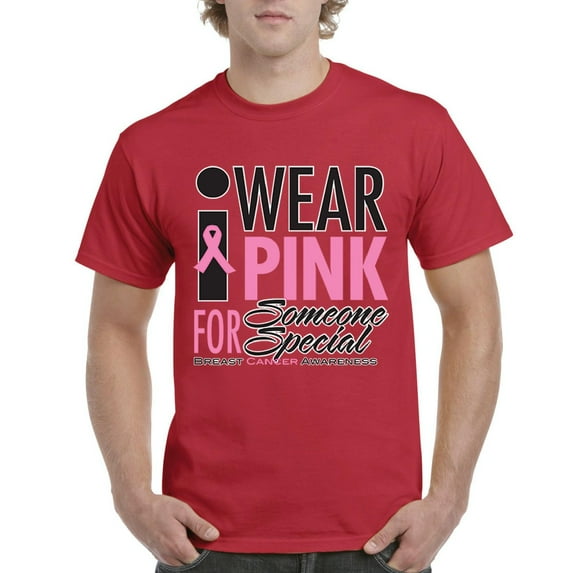 NIB - Men's T-Shirt Short Sleeve - I Wear Pink for Someone Special
