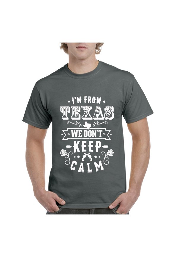 NIB - Men's T-Shirt Short Sleeve - I am From Texas TX Texas