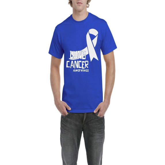 NIB - Men's T-Shirt Short Sleeve - Lung Cancer