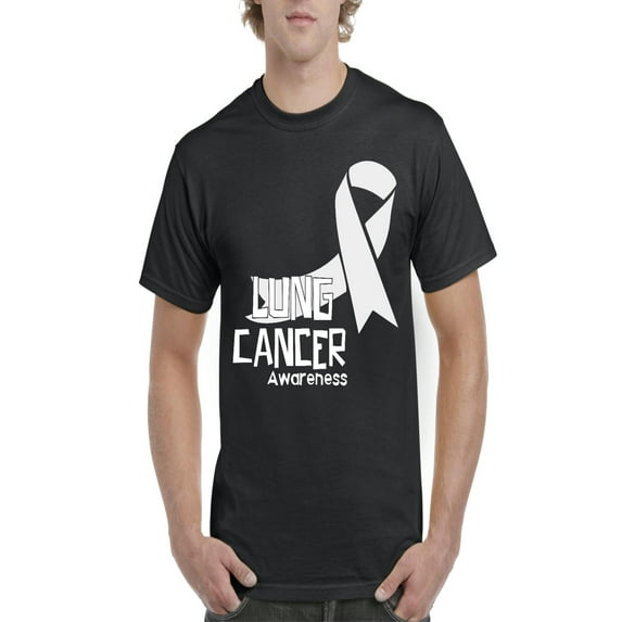 NIB - Men's T-Shirt Short Sleeve - Lung Cancer