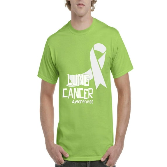 NIB - Men's T-Shirt Short Sleeve - Lung Cancer