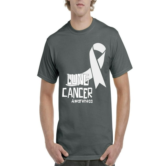 NIB - Men's T-Shirt Short Sleeve - Lung Cancer