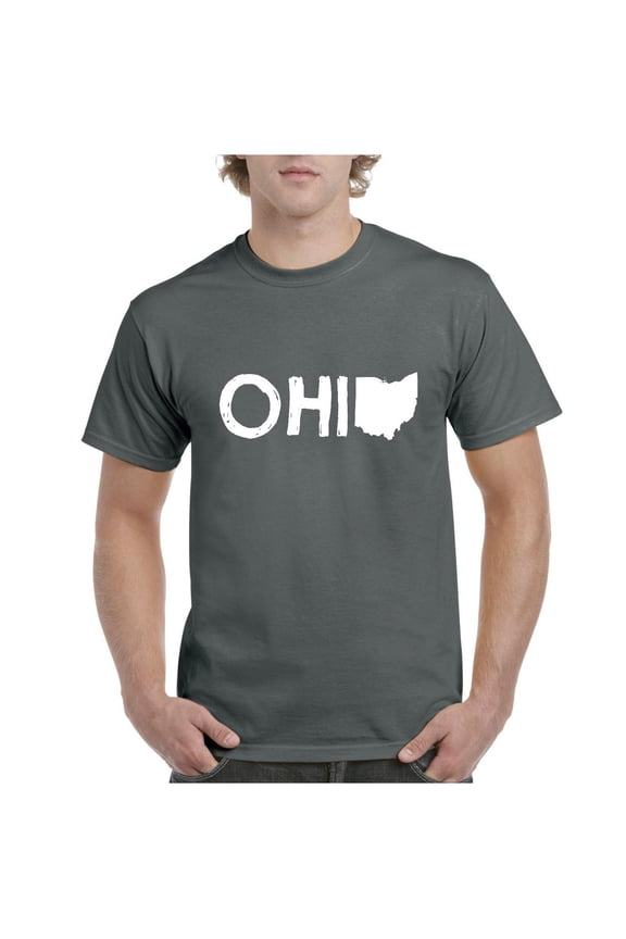 - Men's T-Shirt Short Sleeve - Ohio Map