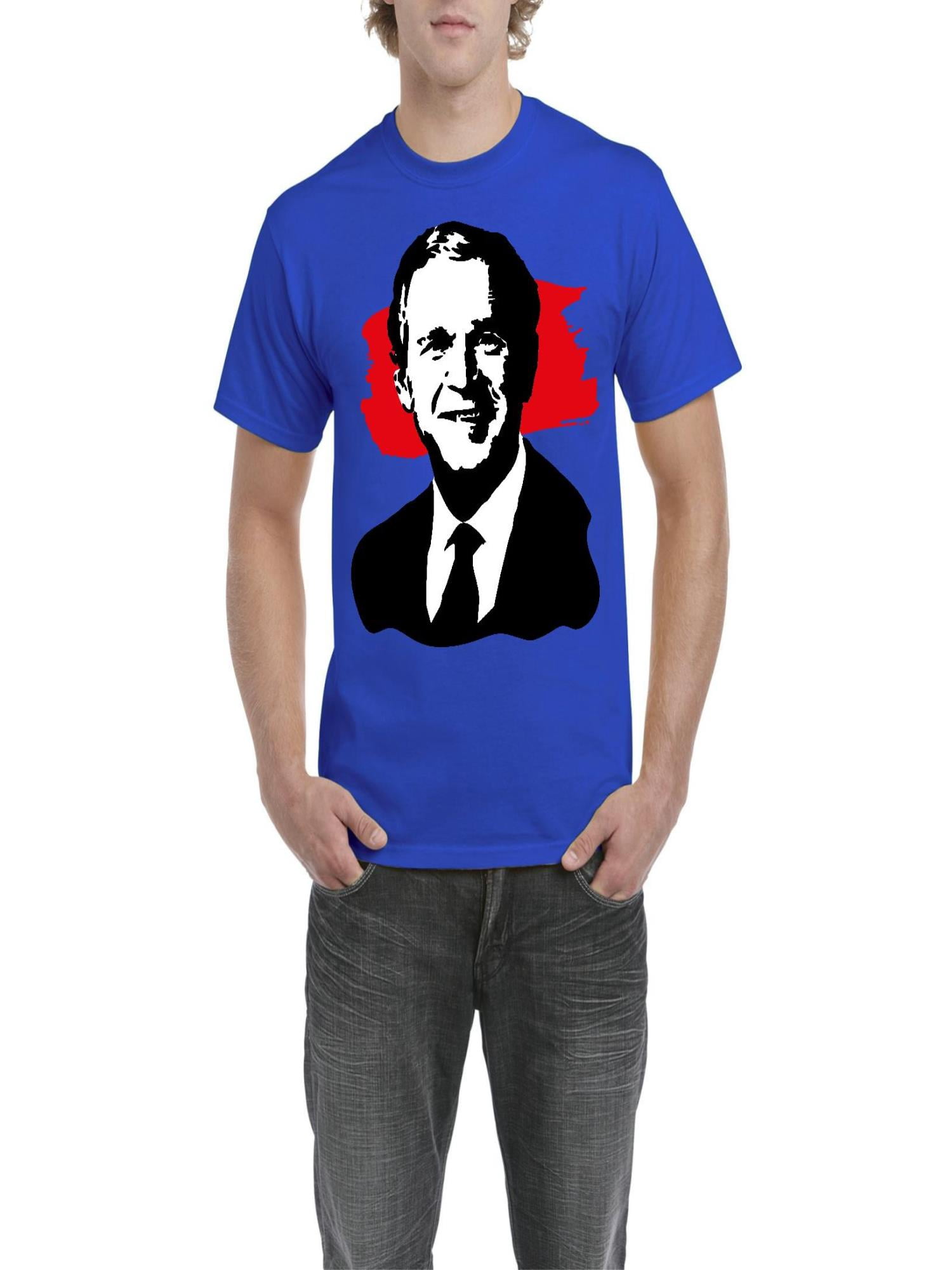 NIB - Men's T-Shirt Short Sleeve - President George W Bush - Walmart.com