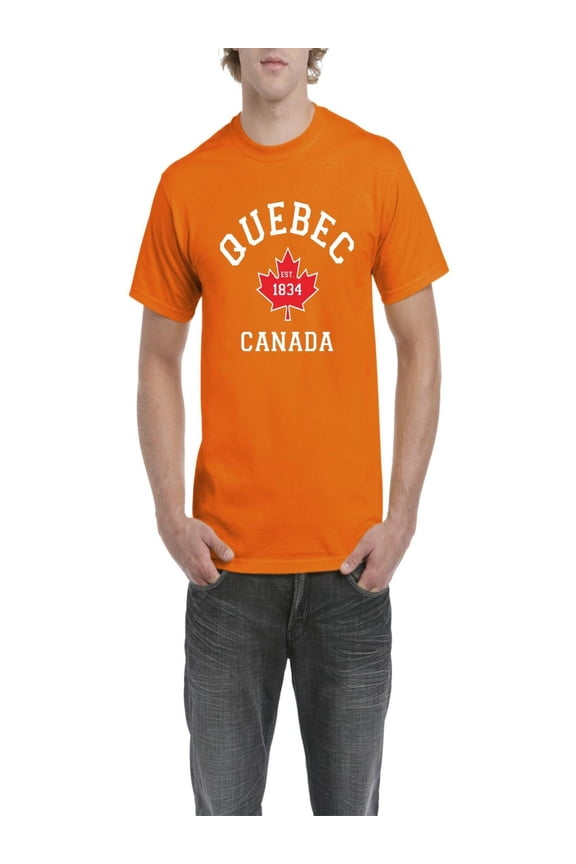 - Men's T-Shirt Short Sleeve - Quebec Canada