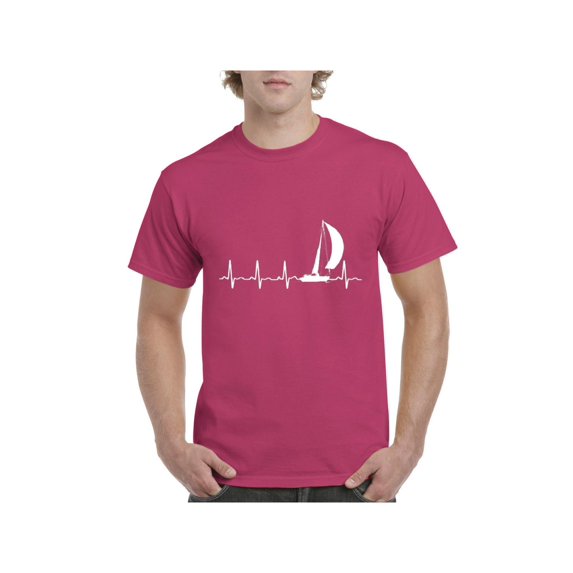 NIB - Men's T-Shirt Short Sleeve - Sailing Heartbeat