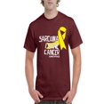 thumbnail image 1 of NIB - Men's T-Shirt Short Sleeve - Sarcoma Bone Cancer Awareness Ribbon, 1 of 3