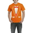 thumbnail image 1 of NIB - Men's T-Shirt Short Sleeve - Tuxedo Prom Costume, 1 of 3