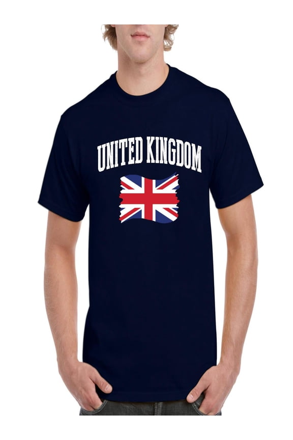 - Men's T-Shirt Short Sleeve - United Kingdom British Flag