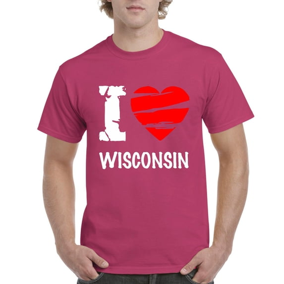 NIB - Men's T-Shirt Short Sleeve - Wisconsin