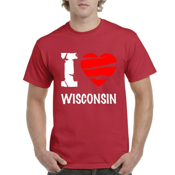 NIB - Men's T-Shirt Short Sleeve - Wisconsin