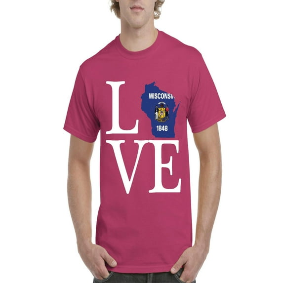 NIB - Men's T-Shirt Short Sleeve - Wisconsin