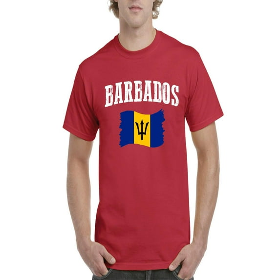 NIB - Men's T-Shirt Short Sleeve - Barbados Flag