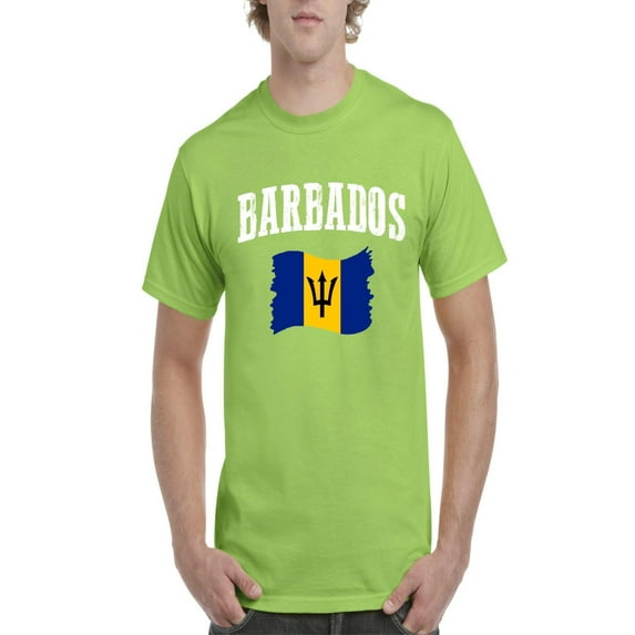 NIB - Men's T-Shirt Short Sleeve - Barbados Flag