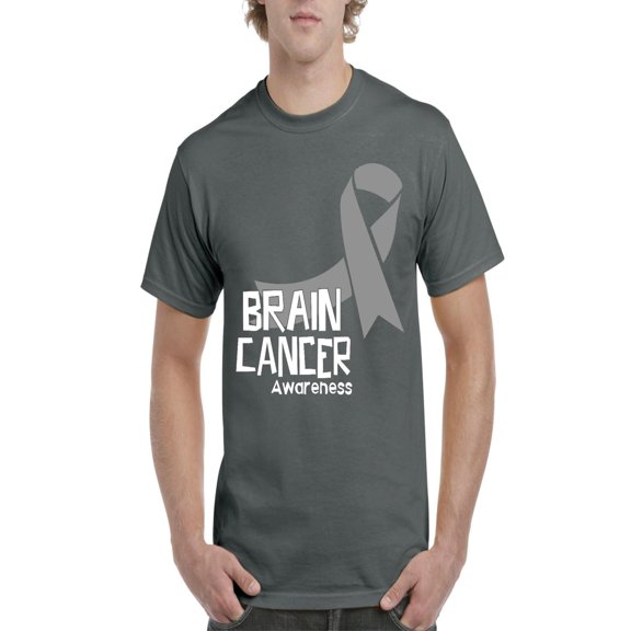 NIB - Men's T-Shirt Short Sleeve, up to Men Size 5XL - Brain Cancer