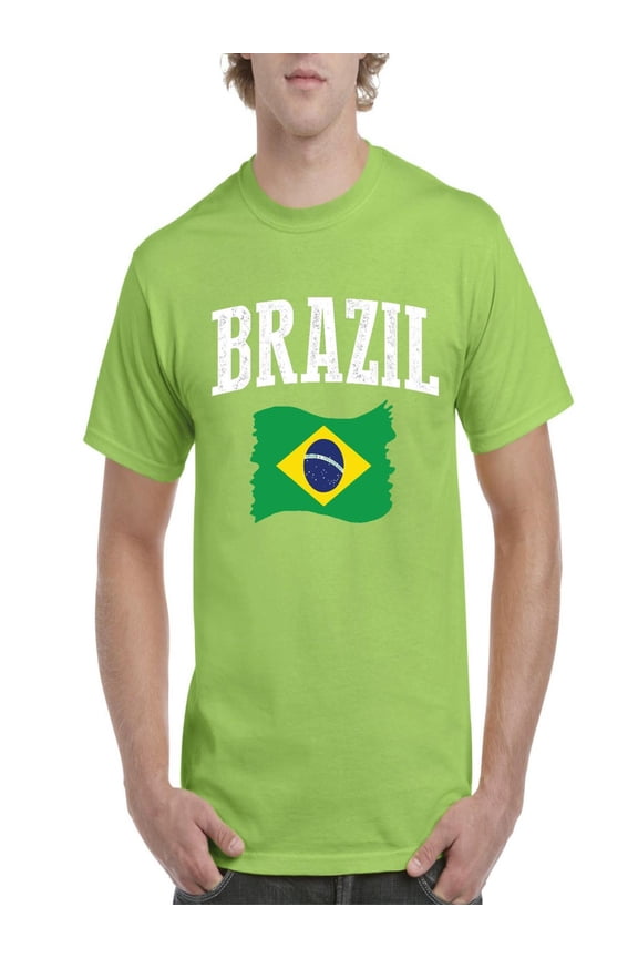 NIB - Men's T-Shirt Short Sleeve, up to Men Size 5XL - Brazil
