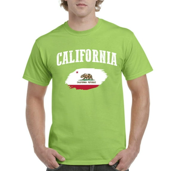 NIB - Men's T-Shirt Short Sleeve, up to Men Size 5XL - California Cali