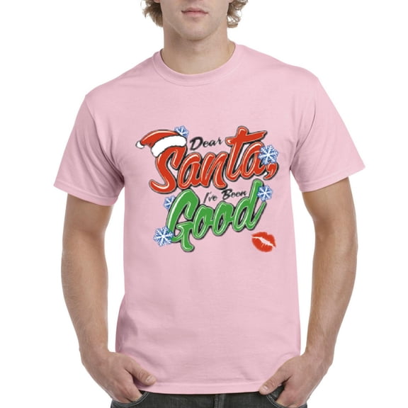 NIB - Men's T-Shirt Short Sleeve, up to Men Size 5XL - Christmas Dear Santa