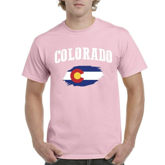NIB - Men's T-Shirt Short Sleeve, up to Men Size 5XL - Colorado Flag