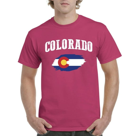 NIB - Men's T-Shirt Short Sleeve, up to Men Size 5XL - Colorado Flag