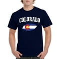 thumbnail image 1 of NIB - Men's T-Shirt Short Sleeve, up to Men Size 5XL - Colorado Flag, 1 of 5