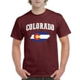 thumbnail image 1 of NIB - Men's T-Shirt Short Sleeve, up to Men Size 5XL - Colorado Flag, 1 of 5