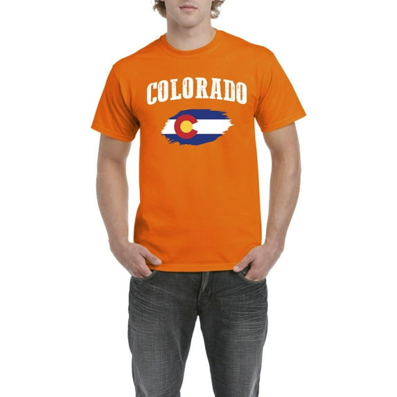 NIB - Men's T-Shirt Short Sleeve, up to Men Size 5XL - Colorado Flag