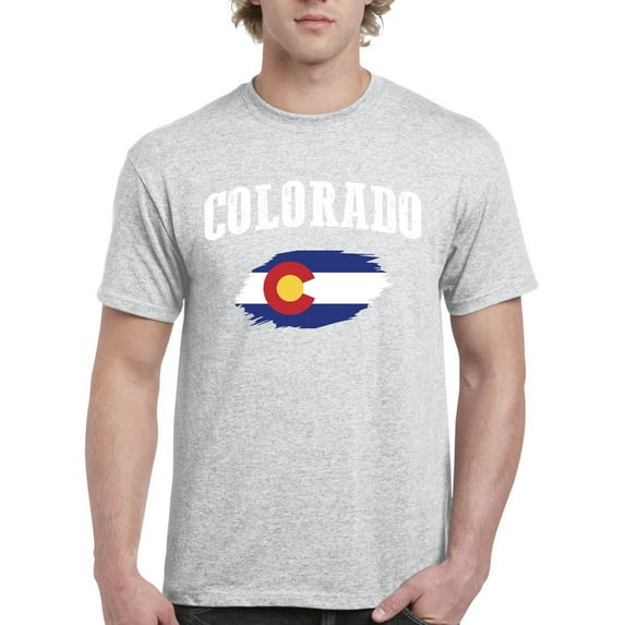 NIB - Men's T-Shirt Short Sleeve, up to Men Size 5XL - Colorado Flag