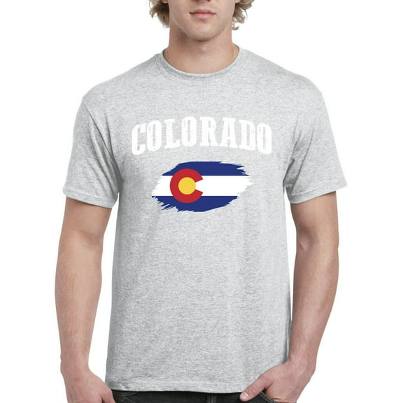 NIB - Men's T-Shirt Short Sleeve, up to Men Size 5XL - Colorado Flag