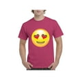 thumbnail image 1 of NIB - Men's T-Shirt Short Sleeve, up to Men Size 5XL - Emoji Heart-Shaped Eyes, 1 of 5