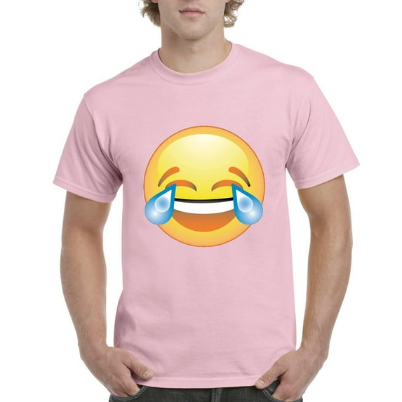 NIB - Men's T-Shirt Short Sleeve, up to Men Size 5XL - Emoji Laughing Tears