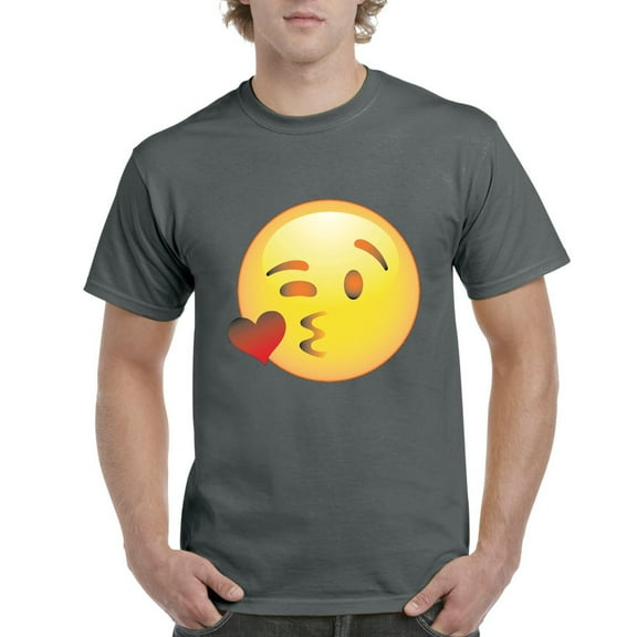 NIB - Men's T-Shirt Short Sleeve - Emoji Winky Face