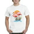 thumbnail image 1 of NIB - Men's T-Shirt Short Sleeve, up to Men Size 5XL - Flamingo, 1 of 5