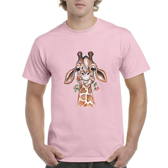 NIB - Men's T-Shirt Short Sleeve, up to Men Size 5XL - Giraffe