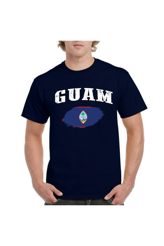 NIB - Men's T-Shirt Short Sleeve, up to Men Size 5XL - Guam Flag