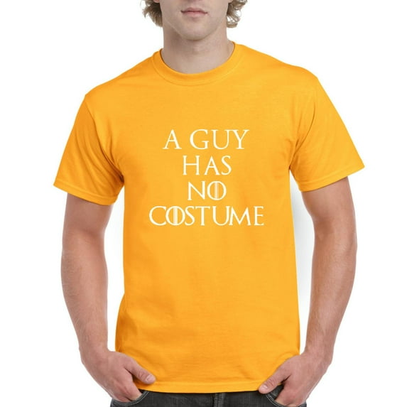 NIB - Men's T-Shirt Short Sleeve - Halloween Costume Guy Has No Costume