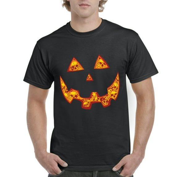 NIB - Men's T-Shirt Short Sleeve, up to Men Size 5XL - Halloween Costume Pumpkin Face