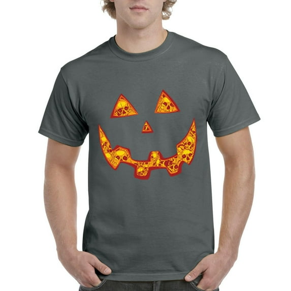 NIB - Men's T-Shirt Short Sleeve, up to Men Size 5XL - Halloween Costume Pumpkin Face
