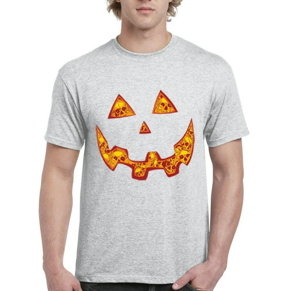 NIB - Men's T-Shirt Short Sleeve, up to Men Size 5XL - Halloween Costume Pumpkin Face