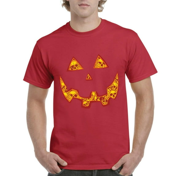 NIB - Men's T-Shirt Short Sleeve, up to Men Size 5XL - Halloween Costume Pumpkin Face