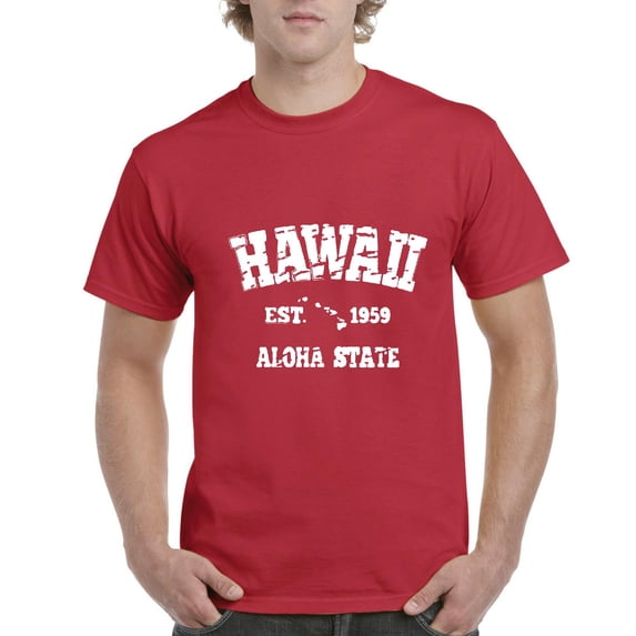 NIB - Men's T-Shirt Short Sleeve, up to Men Size 5XL - Hawaii
