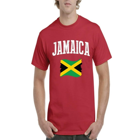 NIB - Men's T-Shirt Short Sleeve, up to Men Size 5XL - Jamaica Flag